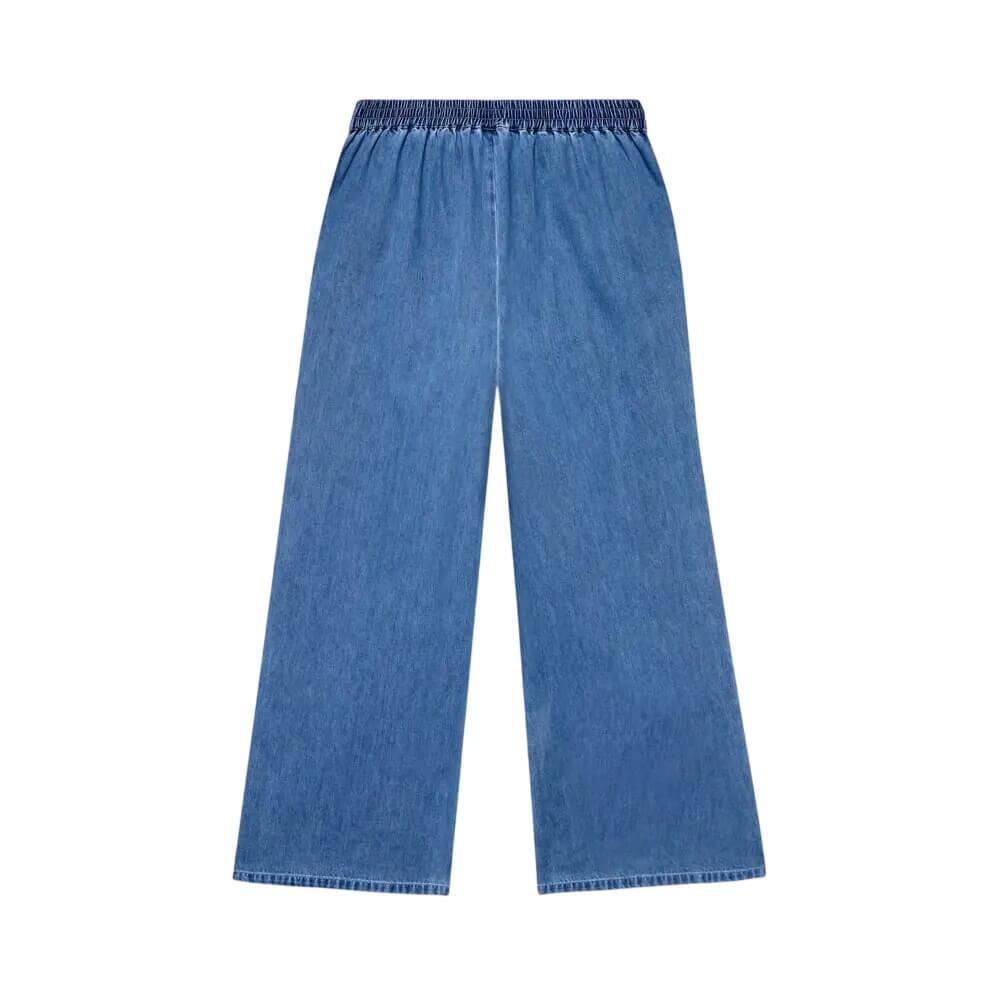 Mint Velvet Indigo Scallop Trim Wide Jeans